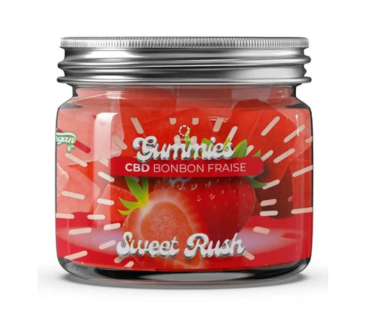 Gummies CBD Sweet Rush – Confort Fraise 10 mg (30 pcs)