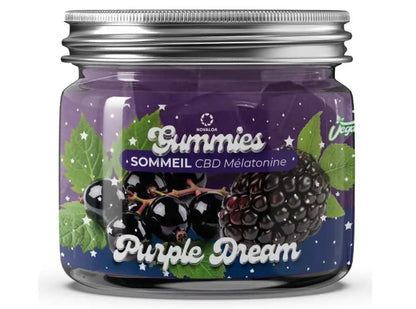 Gummies Sommeil Purple Dream – CBD 20 mg + Mélatonine 1 mg (30 pcs)